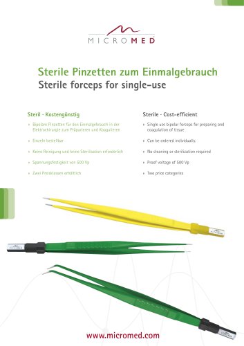 Steril forceps