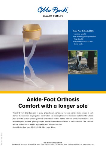 Product information | Ankle-Foot Orthosis 28U9