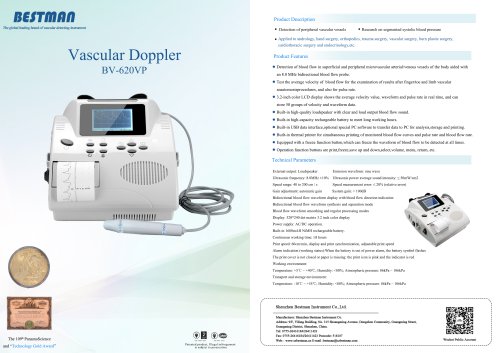 table vascular doppler BV-620VP