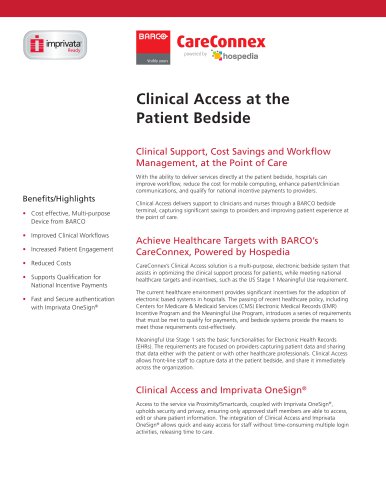 Clinical Access at the Patient Bedside