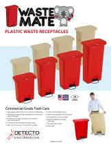 PLASTIC WASTE RECEPTACLES