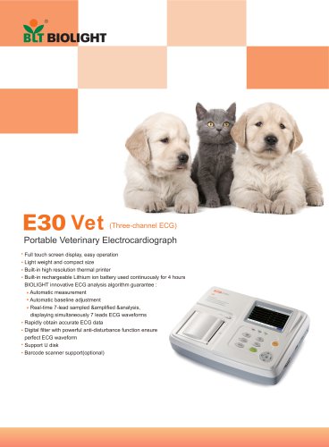 E30vet ECG machine