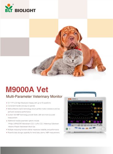 M9000A VET veterinary monitor