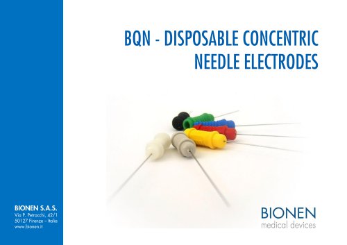 DISPOSABLE CONCENTRIC NEEDLE ELECTRODES