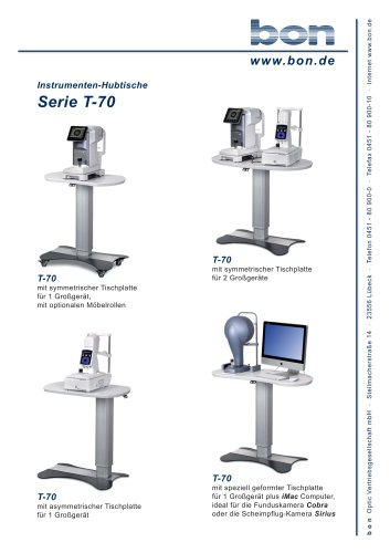 bon T-70 Instrumenten-Hubtische