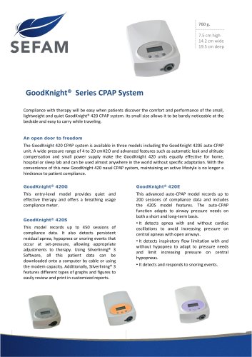 GoodKnight®  Series CPAP System