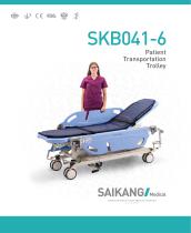 SKB041-6 Patient-Transportation-Trolley_SaikangMedical