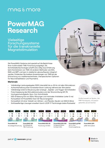 Produktblatt PowerMAG Research