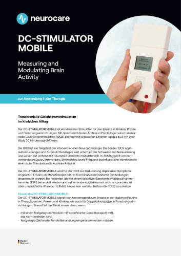 Produktdatenblatt DC-STIMULATOR MOBILE