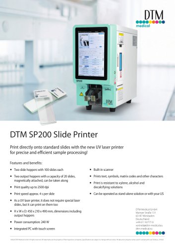 SP200 Slide Printer