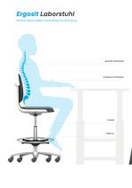 Ergonomische ARBEITSPLÄTZE Ergosit Laborstuhl Ergotec Arbeitstisch - 2