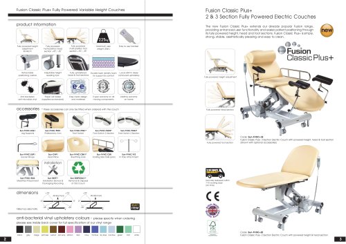 Fusion Classic Plus+ 2 & 3 Section Fully Powered Electric Couches