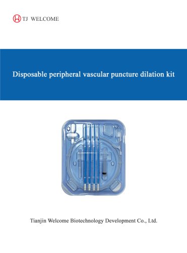 Disposable peripheral vascular puncture dilation kit