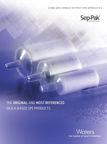 Waters Sep-Pak Sample Extraction Products Brochure