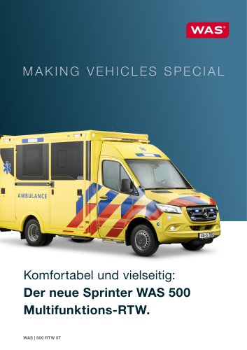 Der neue Sprinter WAS 500 Multifunktions-RTW