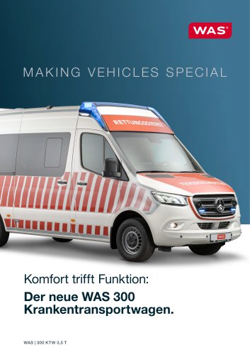 Der neue WAS 300   Krankentransportwagen.