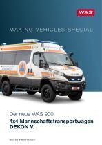 Der neue WAS 900 4x4 Mannschaftstransportwagen  DEKON V-1