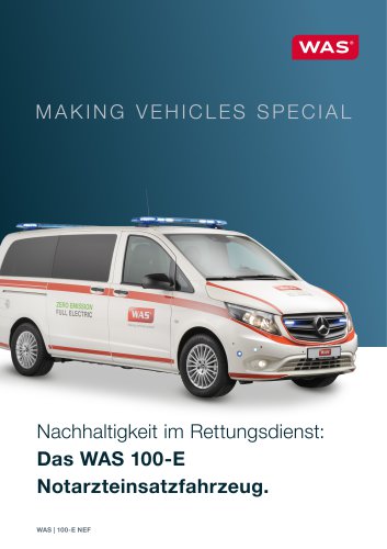 Das WAS 100-E Notarzteinsatzfahrzeug