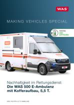Die WAS 500 E-Ambulanz mit Kofferaufbau 5,5 T - 1
