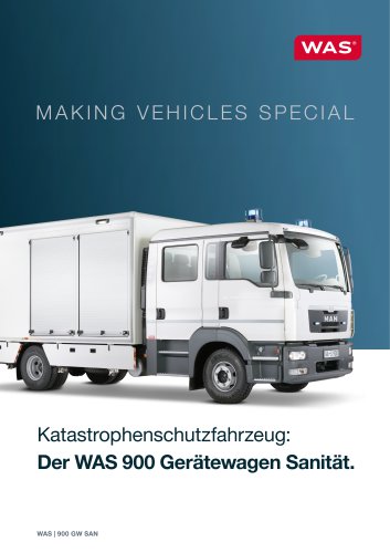 Der WAS 900 Gerätewagen Sanität