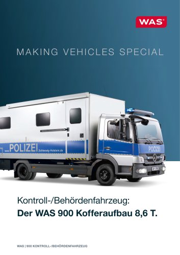 Der WAS 900 Kofferaufbau 8,6 T