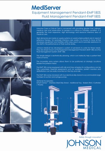 Johnson Medical ICU/CCU Medical Gas Pendants