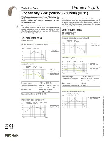 Phonak Sky V-SP (V90/V70/V50/V30) (HE11)