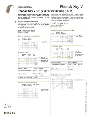 Phonak Sky V-UP (V90/V70/V50/V30) (HE11)