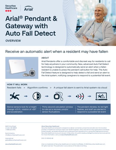 Arial&reg; Pendant & Gateway with Auto Fall Detect