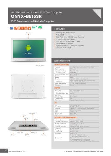 ONYX-BE153R Datasheet