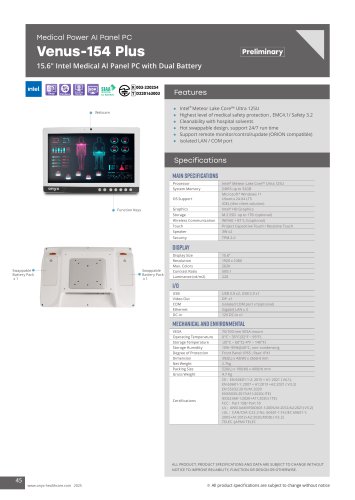 Venus-154P Datasheet