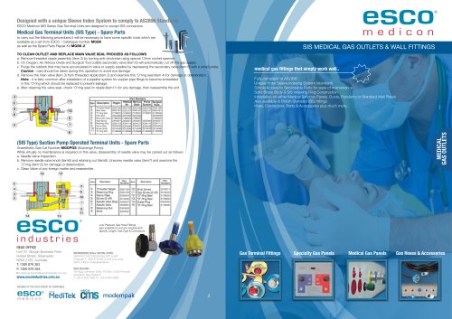 Medical Gas Outlets & Wall Fittings