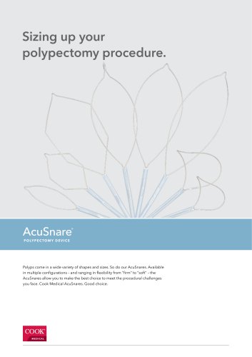 AcuSnare® Polypectomy Device Datasheet