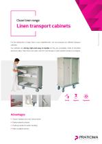 Linen transport cabinet