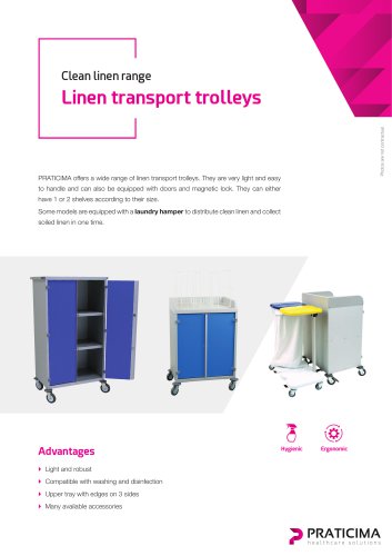 Linen transport trolleys