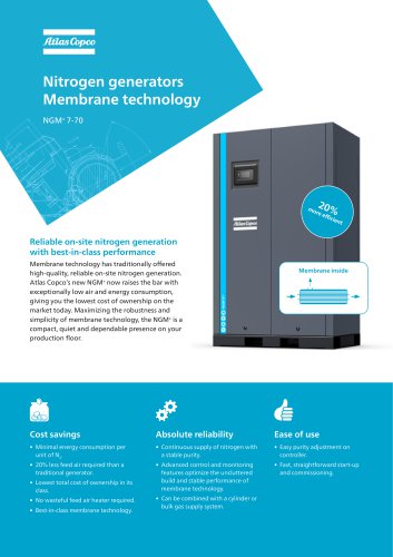 Nitrogen generators Membrane technology