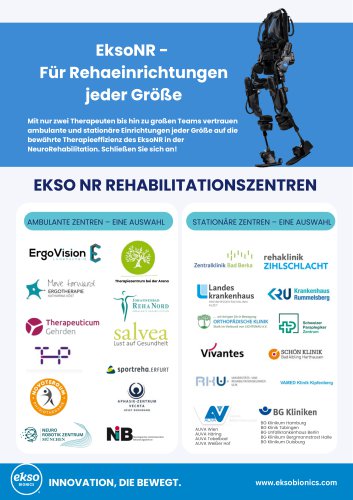 EksoNR Zentren DACH
