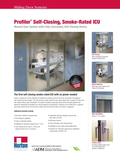 Self-Closing Smoke-Rated ICU