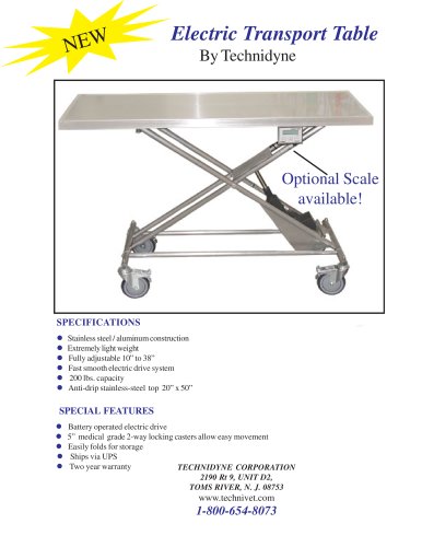 Electric Transport Table With Scale