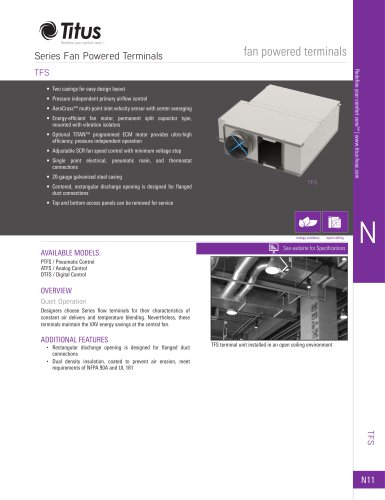 TFS fan powered terminals