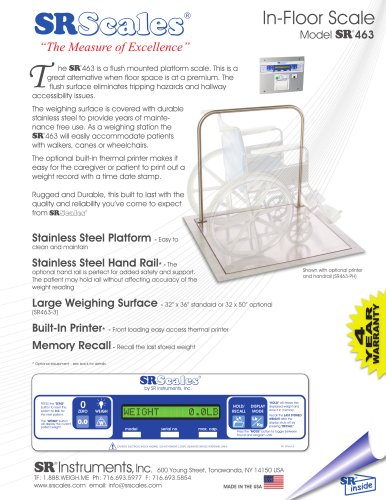 In-Floor Scale Model SR463