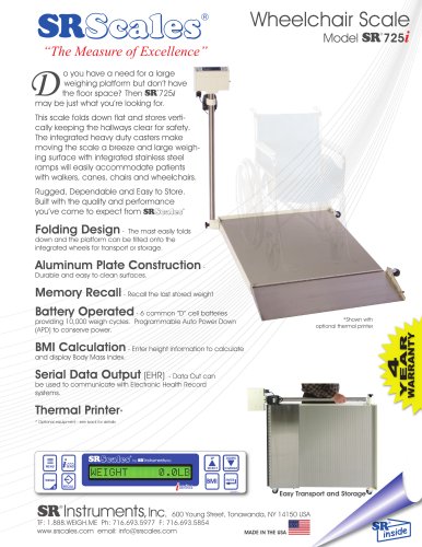 Wheelchair Scale Model SR 725i