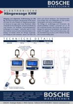 Hänge-Kranwaagen KHW - 2
