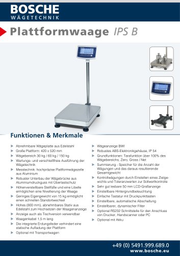 Plattformwaage IPS B