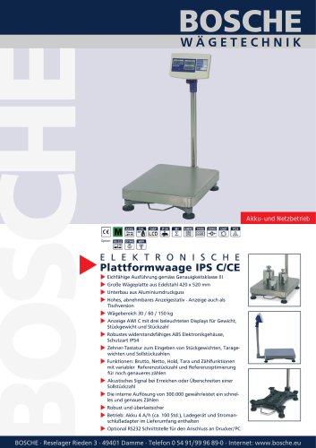 Plattformwaagen IPS-C