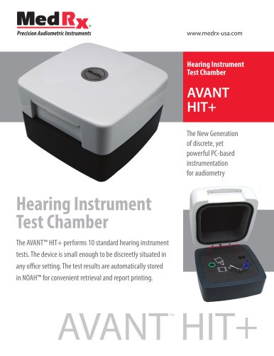 Hearing Instrument Test Chamber AVANT HIT+