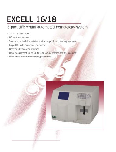 Excell 16/18 brochure