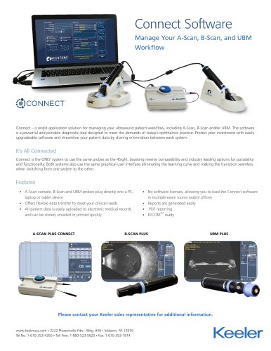 Connect Software (A-Scan, B-Scan, and UBM) Flyer