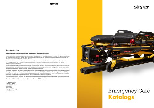 Stryker Emergency CareCatalog