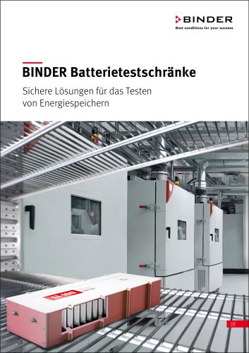 BINDER Batterietestschr&auml;nke